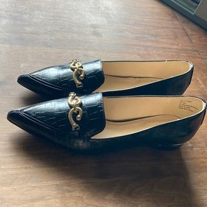 Liz Claiborne Black Essex Loafers, size 10